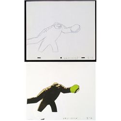 Cel Rock Toss Original Herculoids Drawing Animation