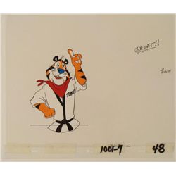 Original Karate Tony The Tiger Animation Cel Frosted