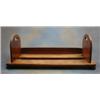 Image 1 : A 19th Century mahogany expanding book trough raised on bun supports 30"