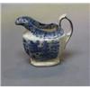 Image 1 : A 19th Century blue and white pottery jug with transfer decoration 4"