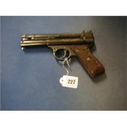 A Webley Premier air pistol