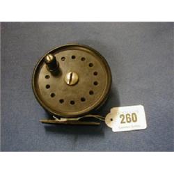 An Alcocks Aerial black Bakelite fly reel