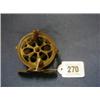 Image 1 : A 19th/20th Century pierced brass fishing reel 2 1/2"