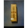 Image 1 : A wooden cribbage board, the base fitted a compartment with 2 packs of playing cards