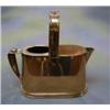 Image 1 : A 20th Century copper boat shaped hotwater carrier by Bulpitt & Sons dated 1916