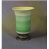 Image 1 : A 1930's Shelley green glazed cylindrical pottery vase, the base impressed 983 8"