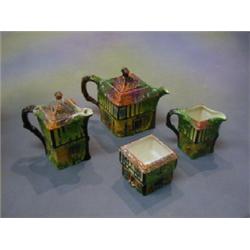 A 1930's Cottageware 4 piece tea service viz: teapot, hotwater jug, cream jug and sugar bowl  Ye