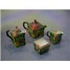 Image 1 : A 1930's Cottageware 4 piece tea service viz: teapot, hotwater jug, cream jug and sugar bowl "Ye