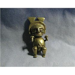 RARE ALVA STUDIOS Aztec Male Fertility Brooch