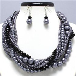 Chunky High Fashion Beaded Necklace