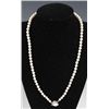 Image 1 : LADIES PEARL NECKLACE W/ 14K WHITE GOLD CLASP (ET1733)