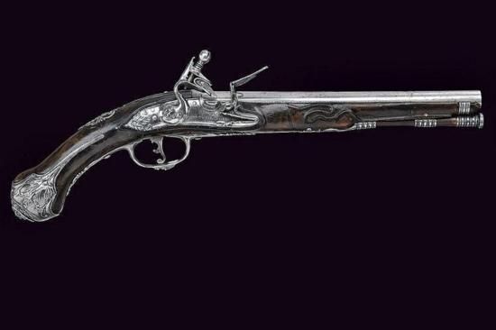 GT0607120017 A flintlock pistol Smooth round 12 mm ca