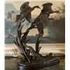 Image 3 : Fantastic Bronze Sculpture Three Flying Ducks