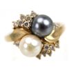 Image 1 : LADIES 14K YELLOW GOLD PEARL RING (ET1726)