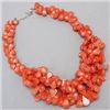 Image 2 : Amazing Cluster Coral Necklace and Earrings Set