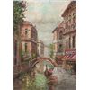 Image 1 : MWF1383W 5x7 Oil on Board Depiciting Venice Gondola Sc