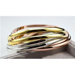 GT0522120008 Gorgeous Tri Color Trinity Bangle Style Br