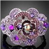 Image 1 : GT0522120040 Radiant Floral Crystal Bangle Bracelet