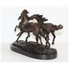 Image 4 : DDSM127 Amazing Wild Mustangs Bronze Sculpture After