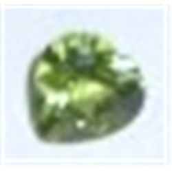 .80 CARAT PERIDOT *HEART SHAPE* CUT & FACETED GEMSTONE CAME OUT OF SAFE!! FROM VOLCANIC ROCKS!!