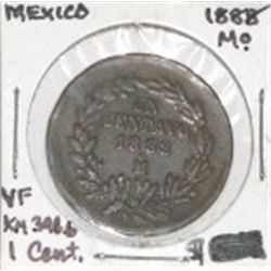 1888 MEXICO M/O 1 CENT EXTREMELY RARE-HARD TO FIND *RARE VERY FINE GRADE*