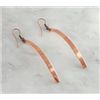 Image 1 : Curved Copper Earrings 2.5" Dangles  Native American Made