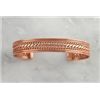 Image 1 : Native American Copper Bangle Bracelet Nice Detail  2.5' x .5" Comes with Cert New!