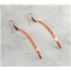 Image 1 : Curved Copper Earrings 2.5" Dangles  Native American Made by Tahe