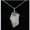 Image 2 : Natural 105.20ctw Uncut Yellow Topaz Pendant