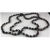 Image 2 : 445.49CTW 46" BLACK LONGSTRAND FRESHWATER PEARL NECKLAC