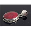Image 2 : RUBY CORRUNDUM 33.36CTW STERLING SILVER PENDANT