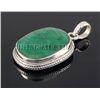 Image 2 : EMERALD BERYL 51.08CTW STERLING SILVER PENDANT