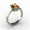 Image 1 : Citrine 1.25 ctw Ring 14kt White Gold
