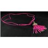 Image 2 : 29.52GRAMS SILVER VICTORIAN PINK BEADS NECKLACE