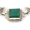 Image 2 : 153.5ctw Custom Made Silver Emerald Bracelet