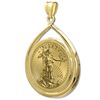 Image 2 : 2012 1/4 oz Gold Eagle Teardrop Pendant (Prong Bezel) 1