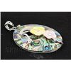 Image 2 : 13.48GRAMS MOTHER OF PEARL RAINBOW OVAL PENDANT