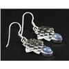 Image 2 : 1.70CT Cabochon Tanzanite Dangling .925 Earring 4.06g