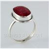 Image 1 : RUBY CORRUNDUM 30.12CTW STERLING SILVER RING