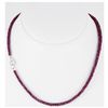 Image 1 : 79.35ct Natural Ruby Micro Faceted Necklace