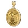 Image 2 : 2012 1/4 oz Gold Eagle Pendant (Diamond-Prong Bezel) 14