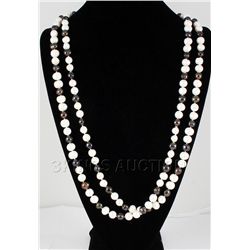 885.00CTW Black&White Freshwater Pearl Necklace