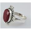 Image 2 : RUBY CORRUNDUM 21.90CTW STERLING SILVER RING