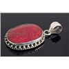 Image 2 : RUBY CORRUNDUM 52.45CTW STERLING SILVER PENDANT