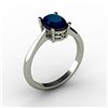 Image 1 : Sapphire 1.55 ctw Ring 14kt White Gold