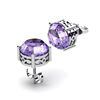 Image 1 : Amethyst 1.80ctw Earring 14kt White Gold