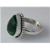 Image 2 : EMERALD BERYL 22.66CTW STERLING SILVER RING
