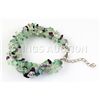 Image 2 : 208.42CTW 7in. PURPLE GREEN CHIPPED STONE BRACELET META