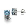 Image 1 : Topaz 1.12ctw Earring 14kt White Gold