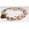 Image 2 : 147.60CTW Multi Color Thread Freshwater Pearl Necklace